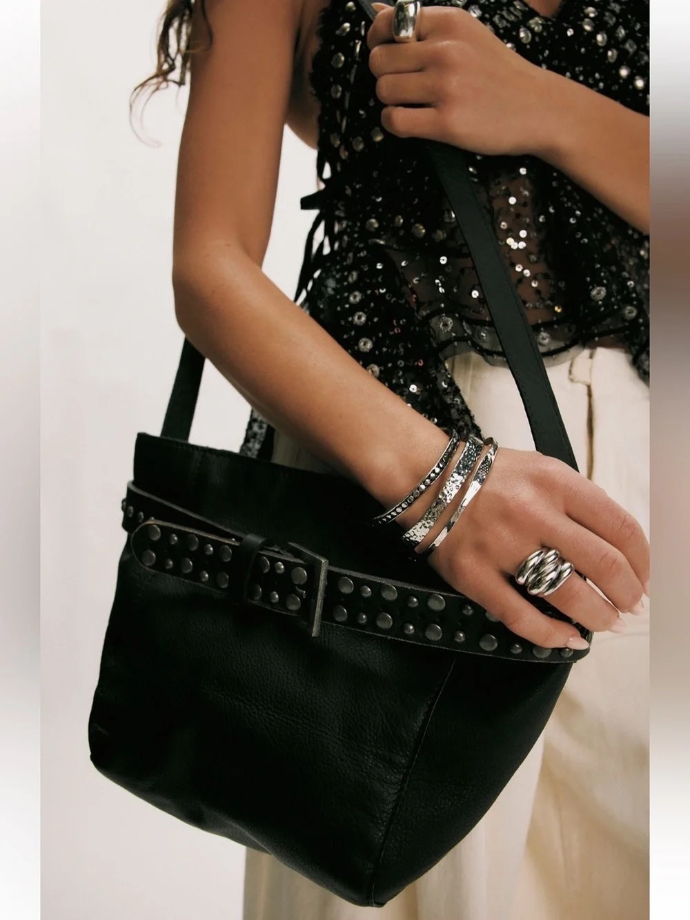 NWT FREE PEOPLE EMBELLISHED BELT BAG